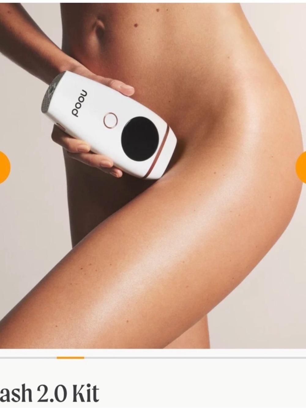nood Flash 2.0 White Personal Hair Removal Device